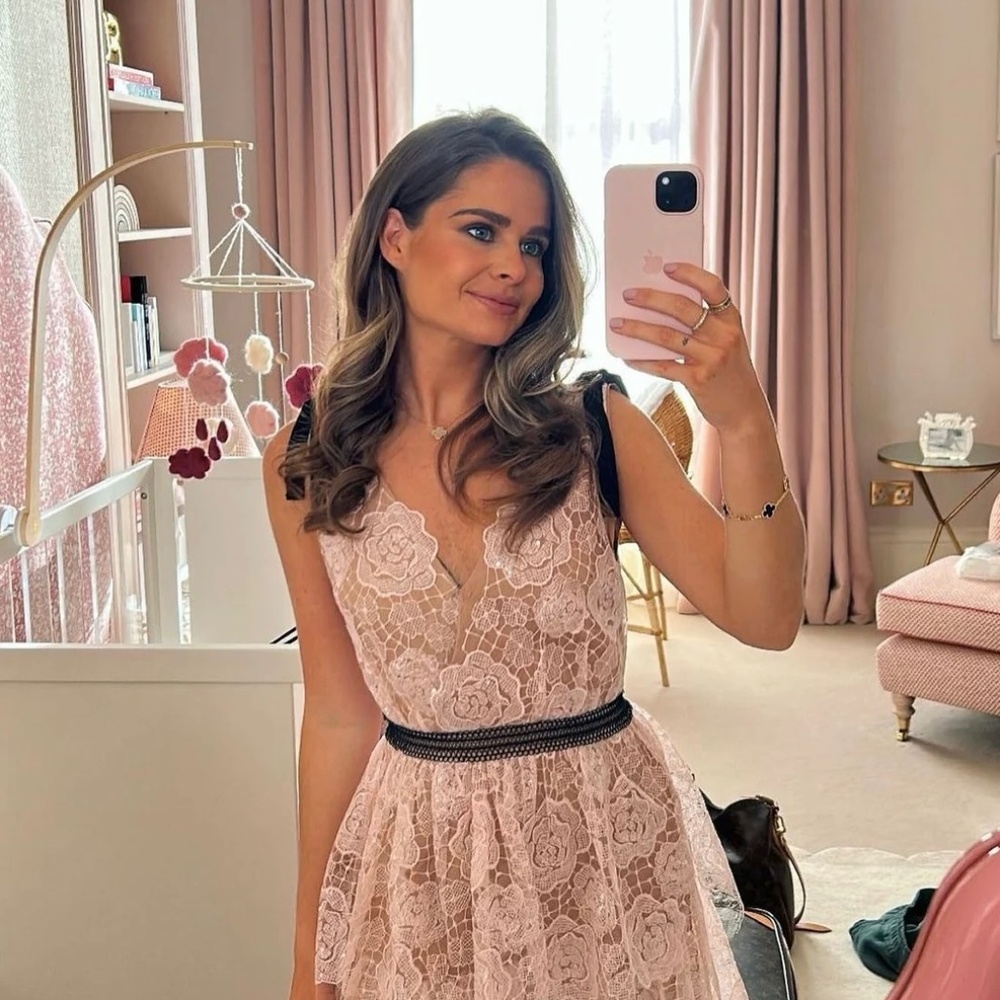 Self portrait rose starlet dress